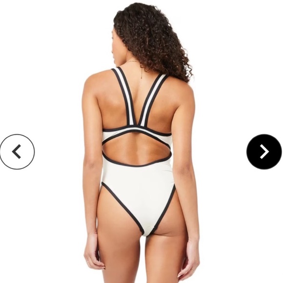 L*Space Ebony White and Black One Piece - Picture 2 of 6